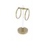 Clearview Collection Vanity Top Guest Towel Ring - Unlacquered Brass